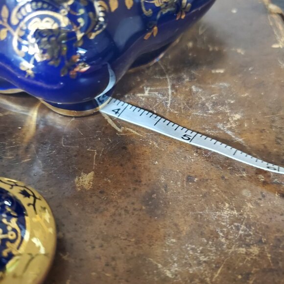 Vintage Imperia Limoges French Cobalt 22K GOLD Tri - Picture 5 of 12